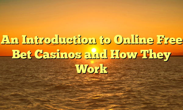 An Introduction to Online Free Bet Casinos and How They Work